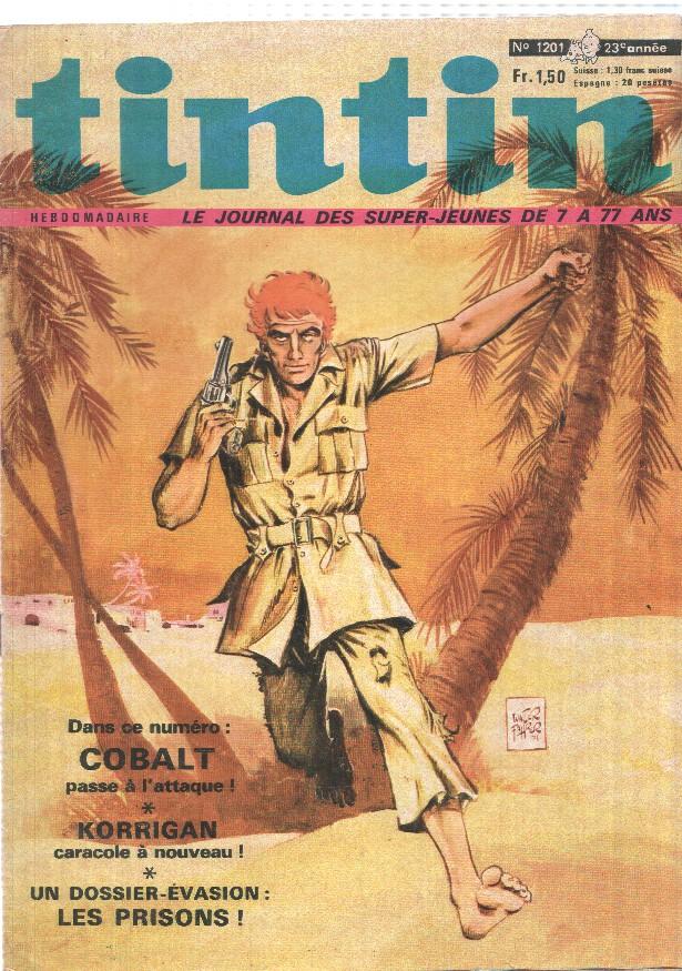 Revista: Le Journal de Tintin num 1201 (23 aniversrio), 4-11-1971. Max l'explorateur - Bara, Blake & Mortimer - E.P. Jacobs