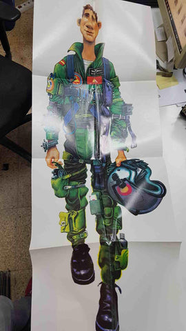 Poster: El Jueves - Felipe, el principito (King Size) 40x105 cm. Vestido con uniforme de piloto