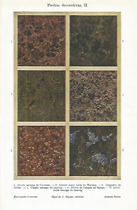 LAMINA DE ESPASA 409: Piedras Decorativas II