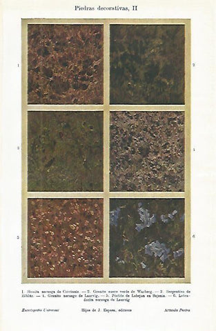 LAMINA DE ESPASA 409: Piedras Decorativas II