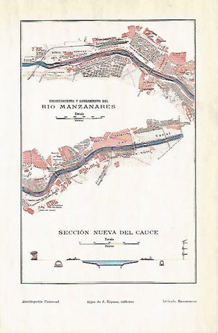 LAMINA ESPASA 4005: Rio Manzanares