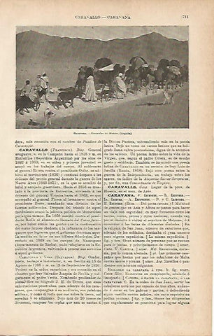 LAMINA ESPASA 4288: Caravana cerca de Biskra Argelia
