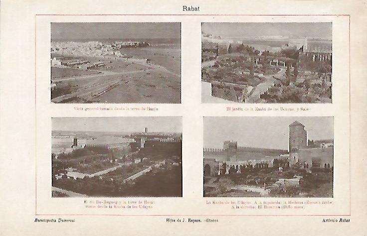 LAMINA ESPASA 4997: Panoramicas de Rabat Marruecos
