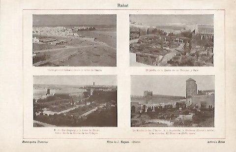 LAMINA ESPASA 4997: Panoramicas de Rabat Marruecos