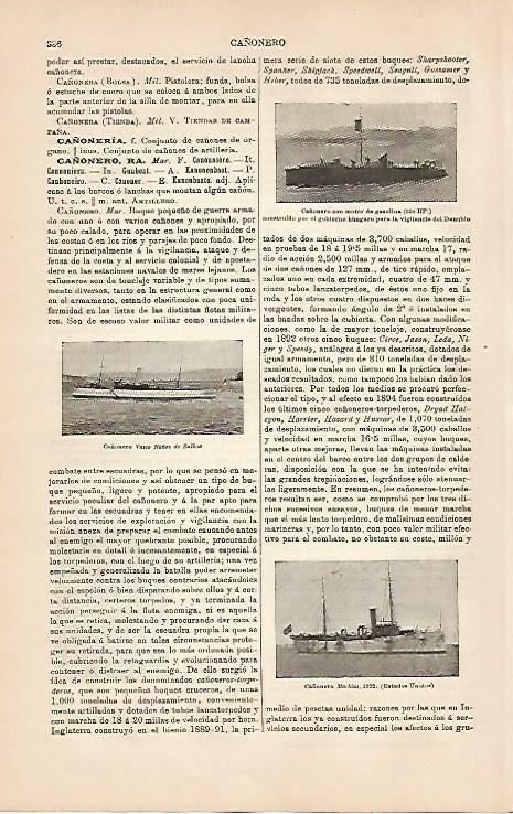 LAMINA ESPASA 4242: Cañoneros