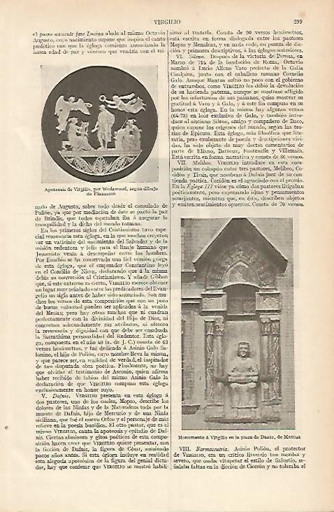 LAMINA ESPASA 4103: Apoteosis de Virgilio por Wedgwood