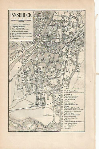 LAMINA ESPASA 4621: Plano de Innsbruck Austria