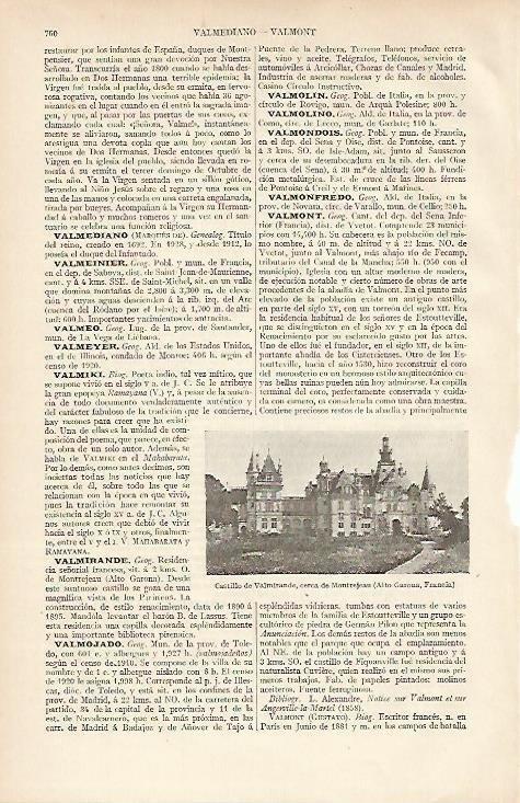 LAMINA ESPASA 4759: Castillo de Valmirande Francia