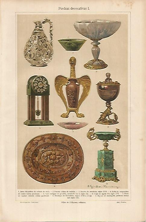 LAMINA DE ESPASA 411: Piedras decorativas I