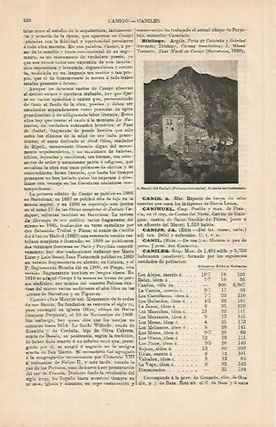 LAMINA ESPASA 4215: San Martin del  Canigo antes de ser restaurado