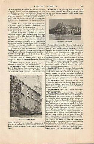 LAMINA ESPASA 4311: Vistas de Carennac Francia