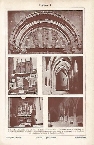 LAMINA ESPASA 4490: Catedral de Huesca