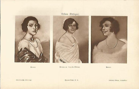 LAMINA ESPASA 4974: Retratos por E. Ochoa