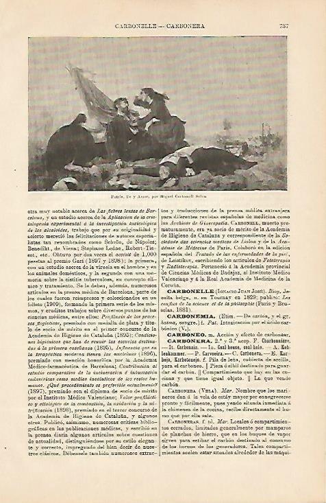 LAMINA ESPASA 4291: Patria fe y amor. Obra de Carabonell