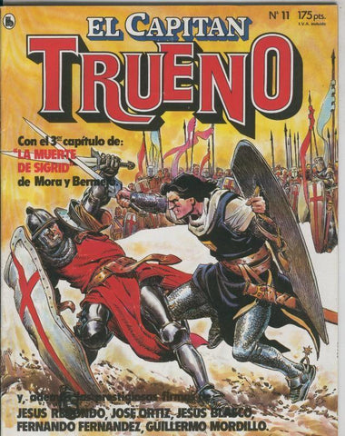 El Capitan Trueno revista numero 11; La muerte de Sigrid