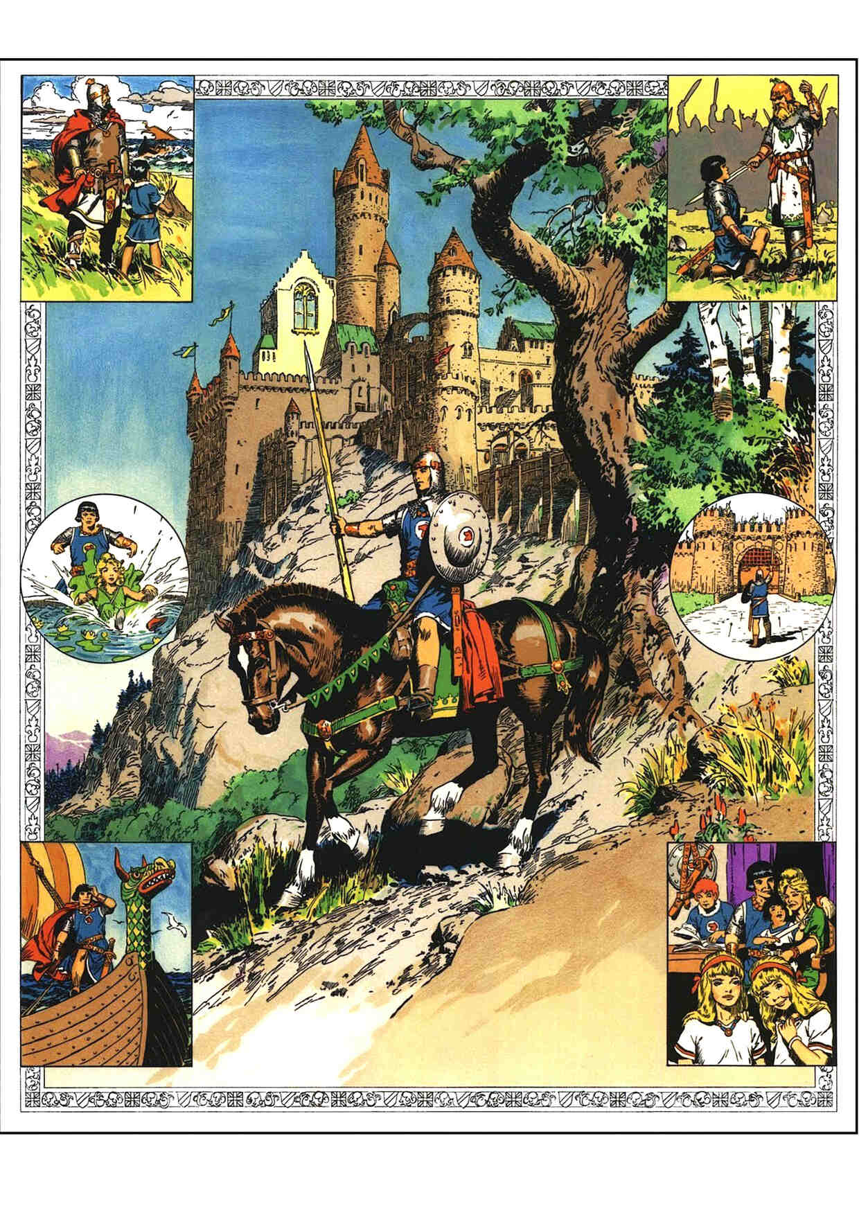 Poster DIN 4 numero 0345/1: El Principe Valiente, serie Clasicos Americanos