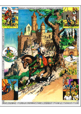 Poster DIN 4 numero 0345/1: El Principe Valiente, serie Clasicos Americanos