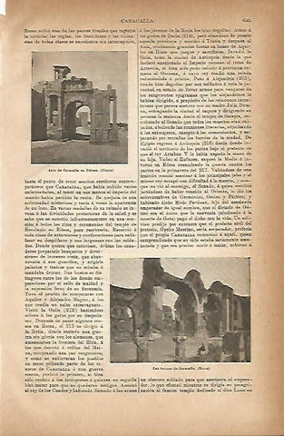 LAMINA ESPASA 4276: Arco de Caracalla en Tebesa Tunez