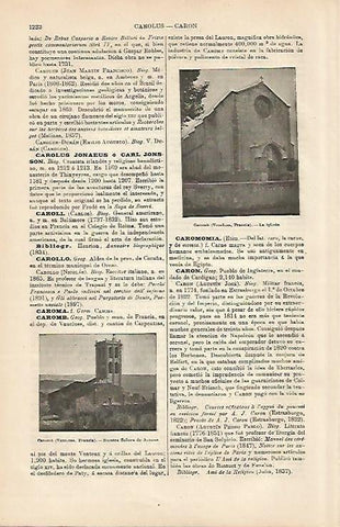 LAMINA ESPASA 4355: Vistas de Caromb Francia
