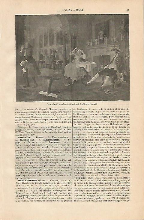 LAMINA ESPASA 4411: Despues del matrimonio por Hogarth