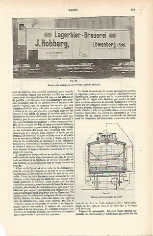 LAMINA ESPASA 4676: Vagon de transporte de cerveza