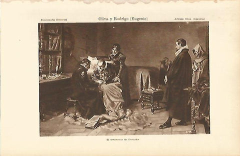 LAMINA ESPASA 4975: El testamento de Cervantes por E. Oliva y Rodrigo