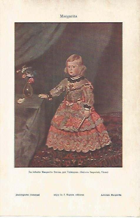 LAMINA ESPASA 4060: La infanta Margarita Teresa por Velazquez