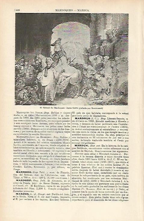 LAMINA ESPASA 4055: El triunfo de Mardoqueo