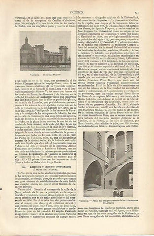 LAMINA ESPASA 4735: Hospital Militar de Valencia