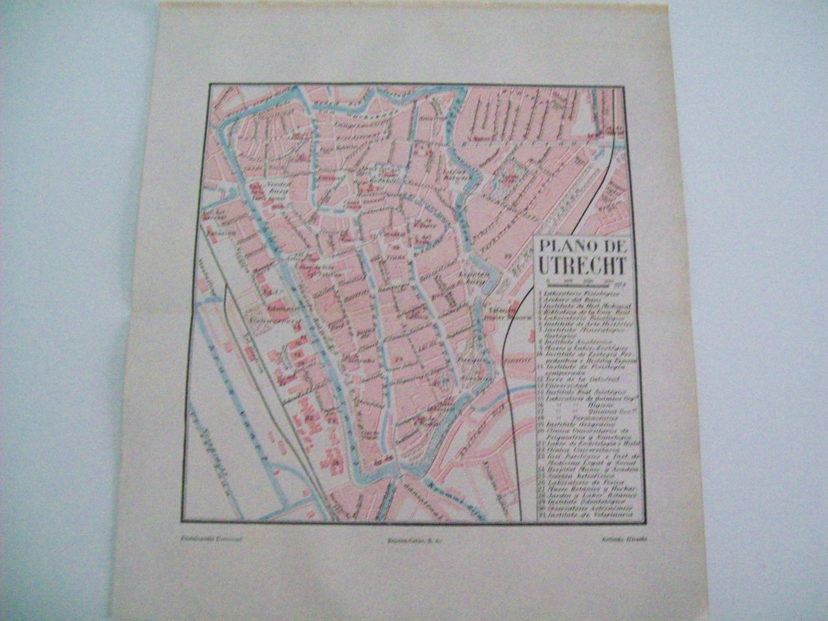 LAMINA ESPASA 4649: Plano de Utrech Paises Bajos