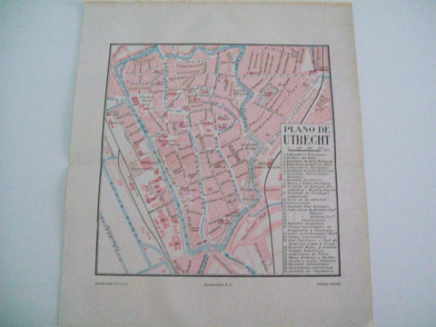 LAMINA ESPASA 4649: Plano de Utrech Paises Bajos