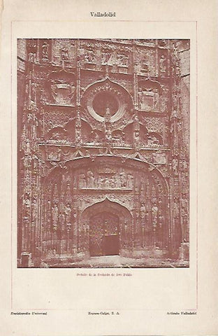 LAMINA ESPASA 4805: Fachada de San Pablo Valladolid