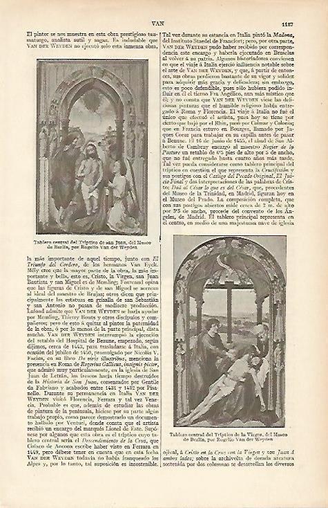 LAMINA ESPASA 4847: Obras de Van der Weyden