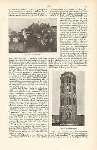 LAMINA ESPASA 4658: Vista general de Uzerche Francia