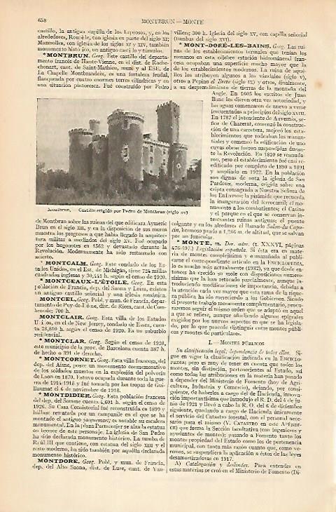 LAMINA ESPASA 4925: Castillo de Montbrun Francia
