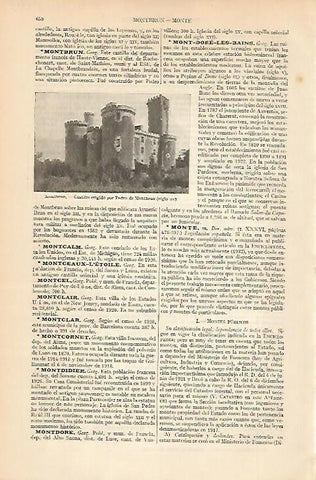 LAMINA ESPASA 4925: Castillo de Montbrun Francia
