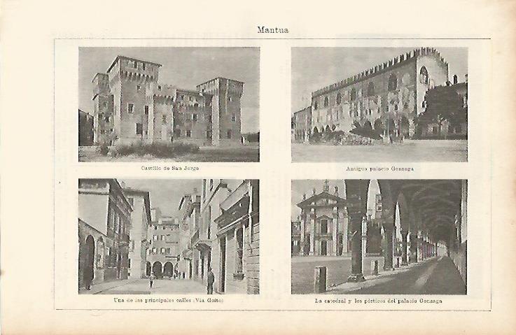LAMINA ESPASA 4002: Monumentos de Mantua Italia