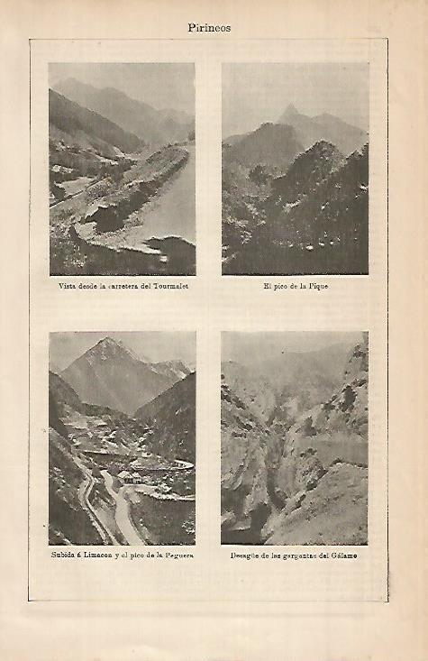 LAMINA DE ESPASA 462: Vistas de los Pirineos