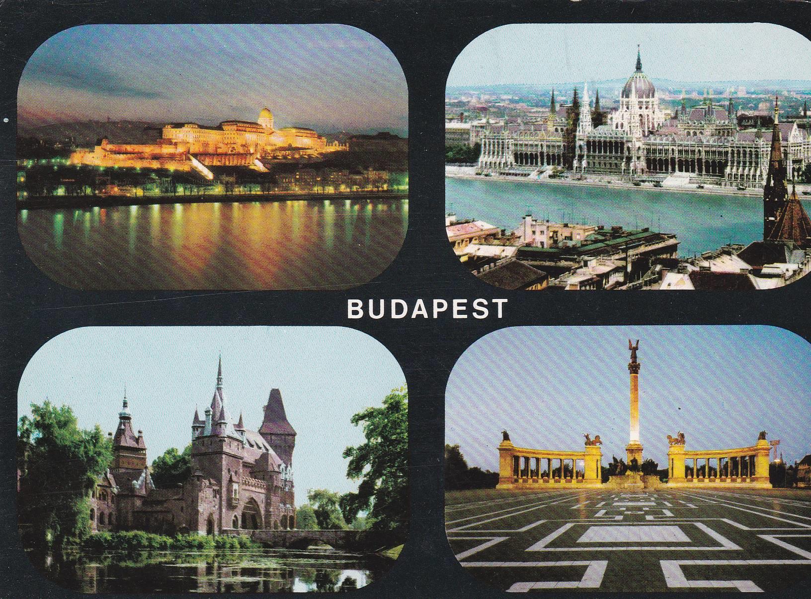 POSTAL B8358: BUDAPEST: DIVERSOS ASPECTOS