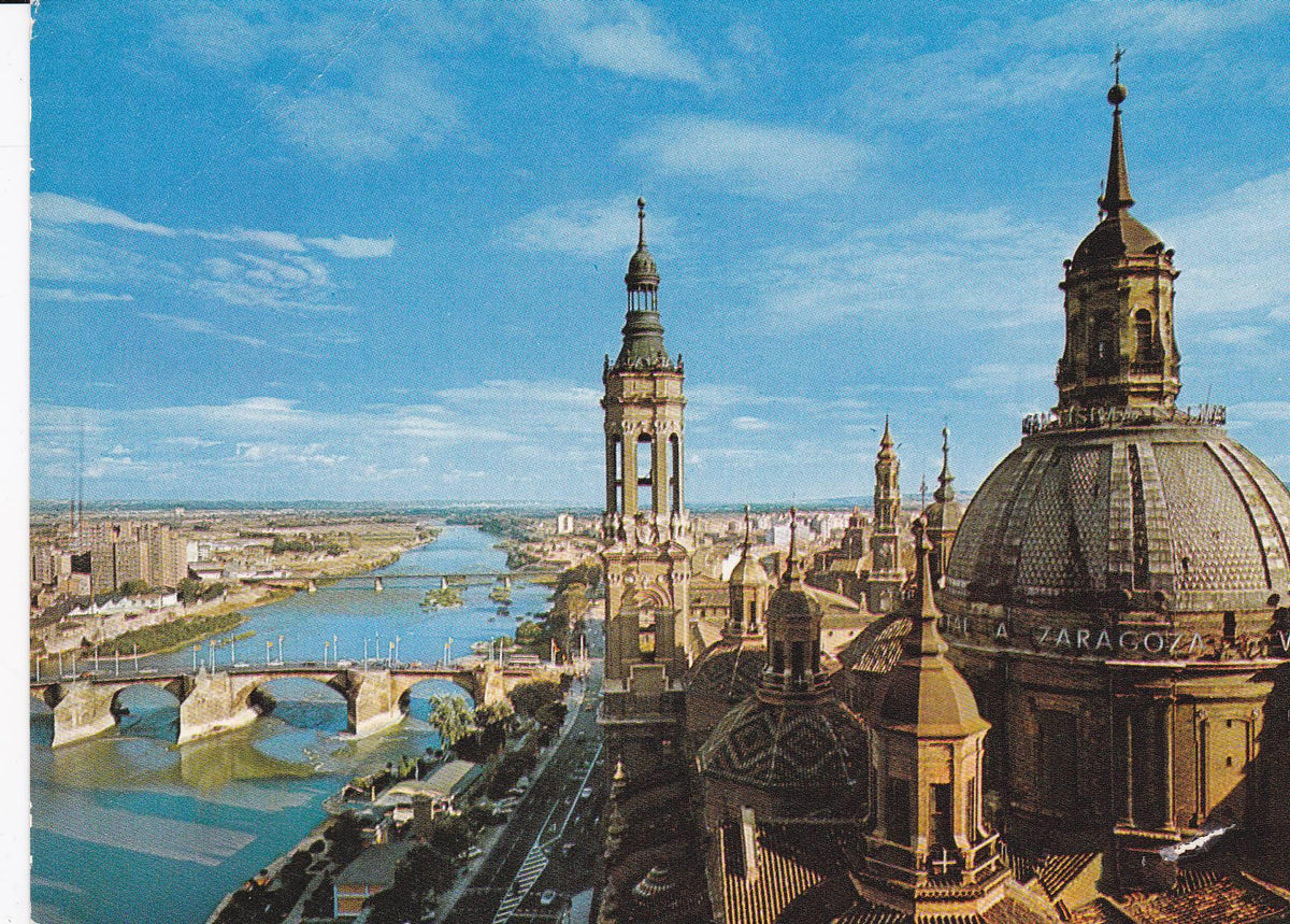 POSTAL B8372: ZARAGOZA: VISTA DEL EBRO