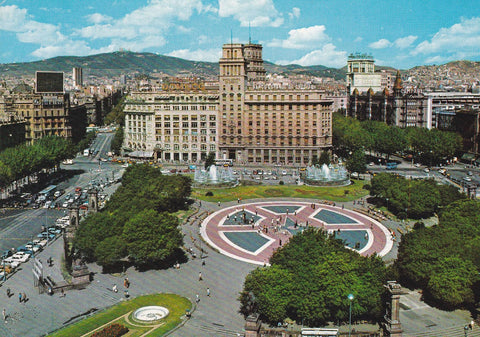 POSTAL B8375: BARCELONA: PLAZA CATALUÑA