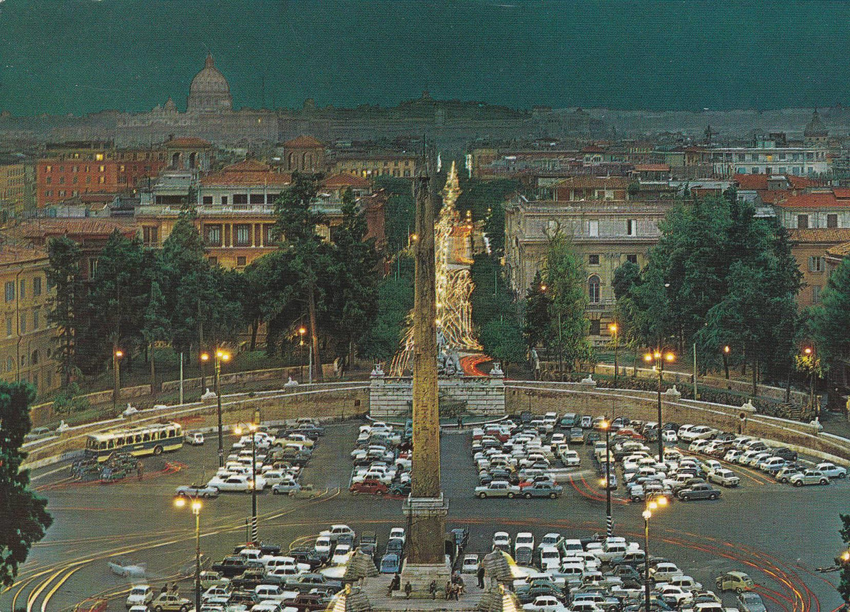 POSTAL B8389: ROMA: PIAZZA DEI POPOLO