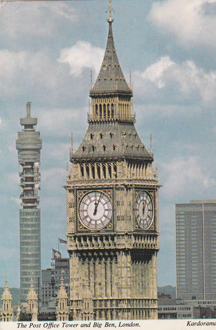 POSTAL B8402: LONDRES: BIG BEN. DETALLE