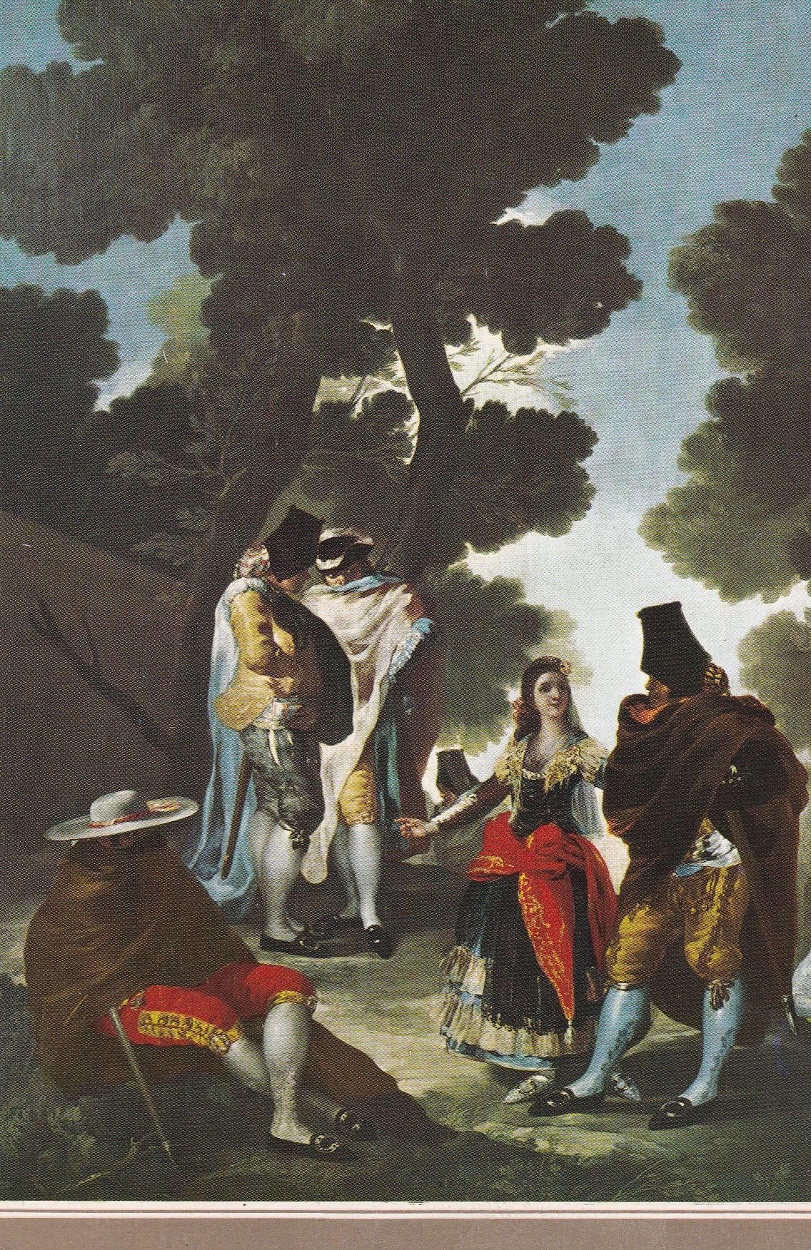 POSTAL B8413: GOYA: LA MAJA Y LOS EMBOZADOS