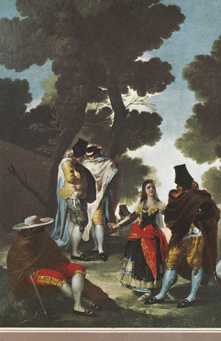 POSTAL B8413: GOYA: LA MAJA Y LOS EMBOZADOS