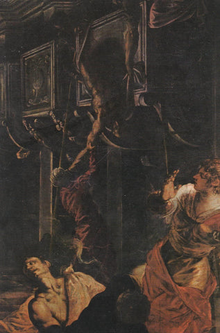POSTAL B8433: TINTORETTO: MILAGRO DE SAN MARCOS