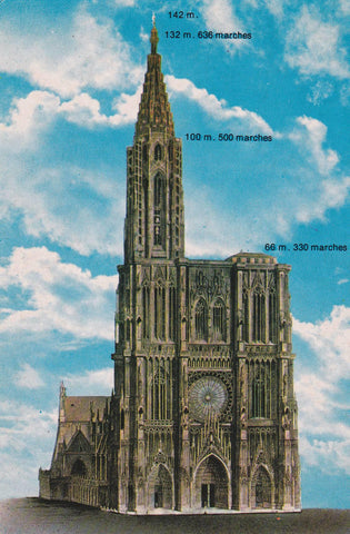 POSTAL B8444: ESTRASBURGO: VISTA PARCIAL CATEDRAL