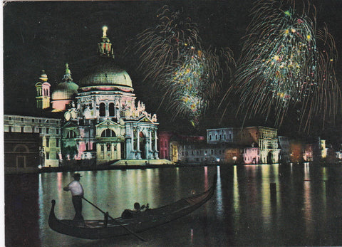 POSTAL B8503: VENECIA: IGLESIA DE LA SALUD. VISTA NOCTURNA