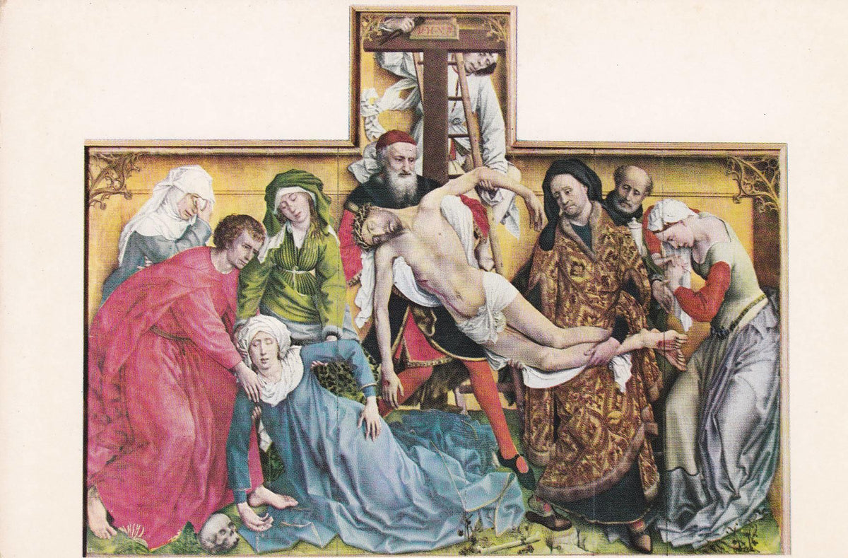 POSTAL B8524: VAN DER WEYDEN: EL DESCENDIMIENTO DE LA CRUZ