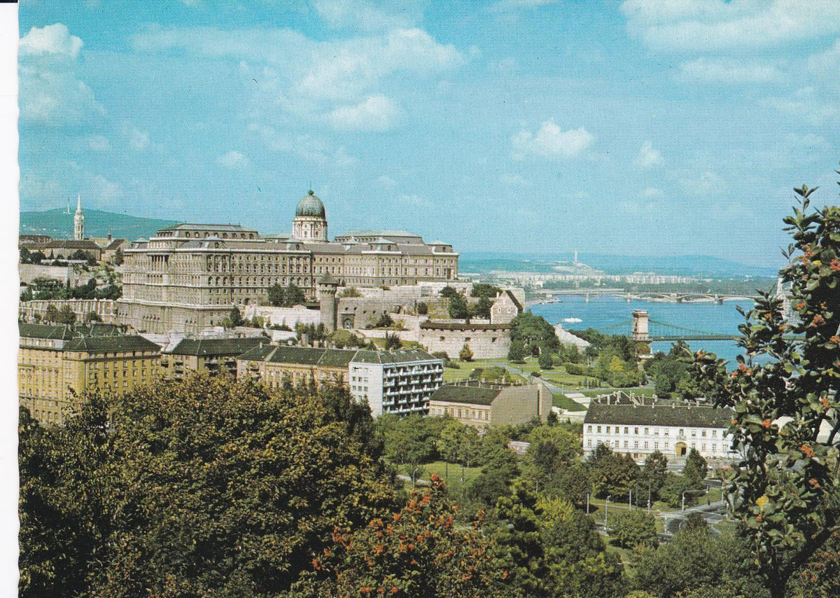 POSTAL B8540: BUDAPEST: CASTILLO. VISTA AEREA